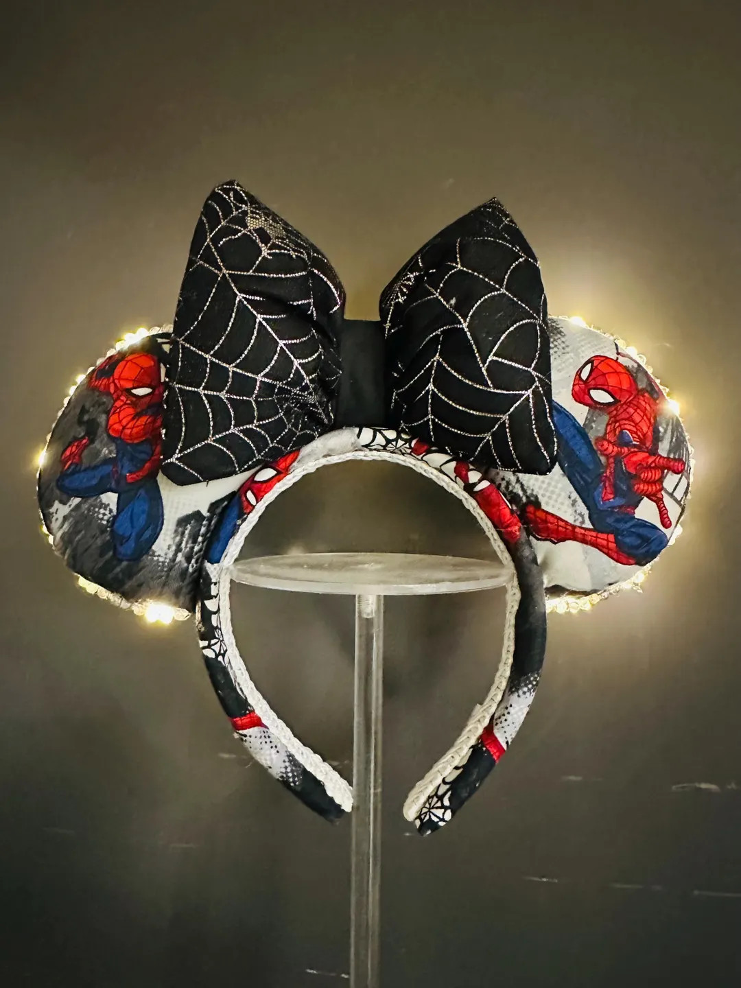 Spiderman Disney Ears | Light up Spiderman Disney Ears | Avengers Campus | Etsy (US)
