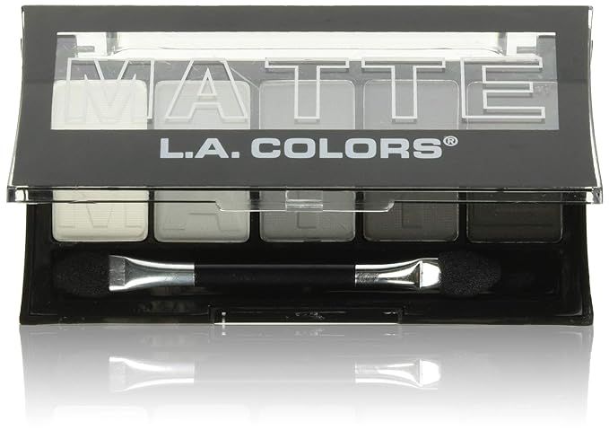 L.A. COLORS 5 Color Matte Eyeshadow, Black Lace, 0.08 Ounce | Amazon (US)