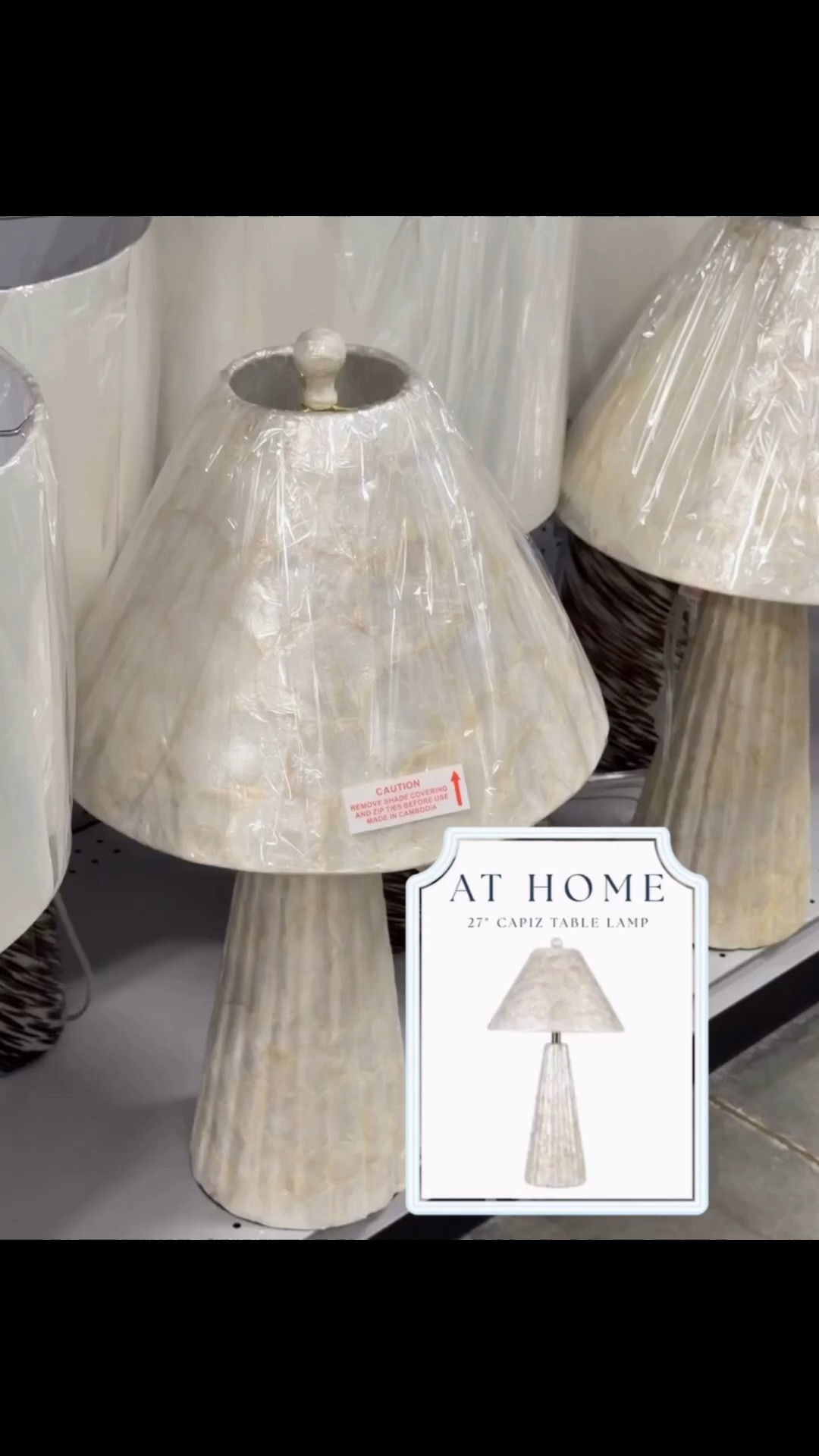 27” Tall Capiz Shell Table Lamps from At Home 🤍🐚 love this look for less!

#LTKHome