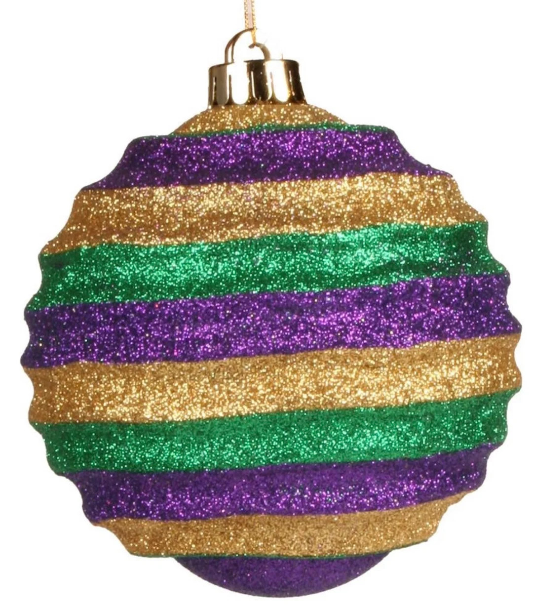 4" Groove Ball Mardi Gras Ornament, Accent for Wreaths, Wreath Embellishment Supplies, Mardi Gras... | Etsy (US)