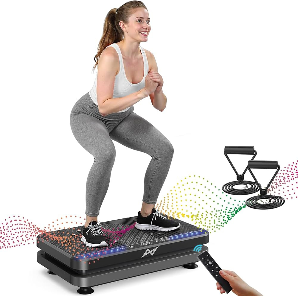 AXV Vibration Plate Fitness Platform Exercise Machine Vibrating Shaking Full Body Shaker Workout ... | Amazon (US)