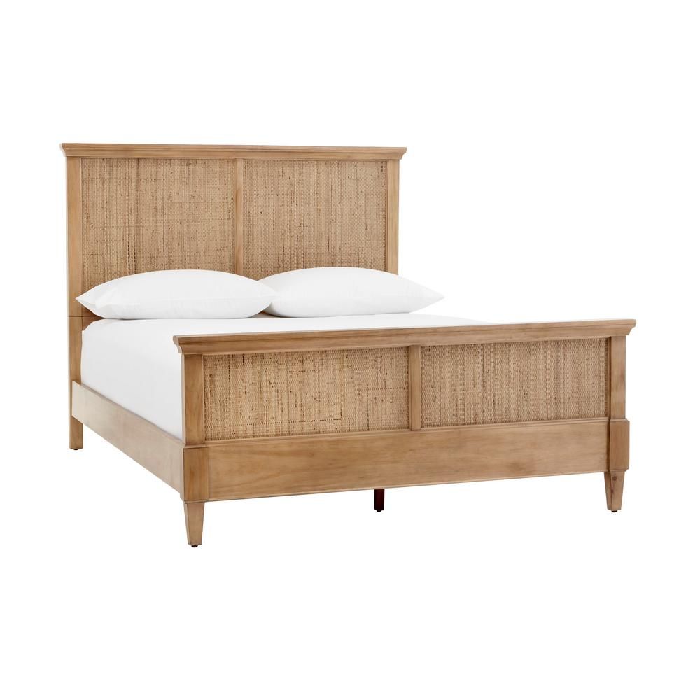 Marsden Patina Finish King Cane Bed (81.1 in. W x 54 in. H) | The Home Depot