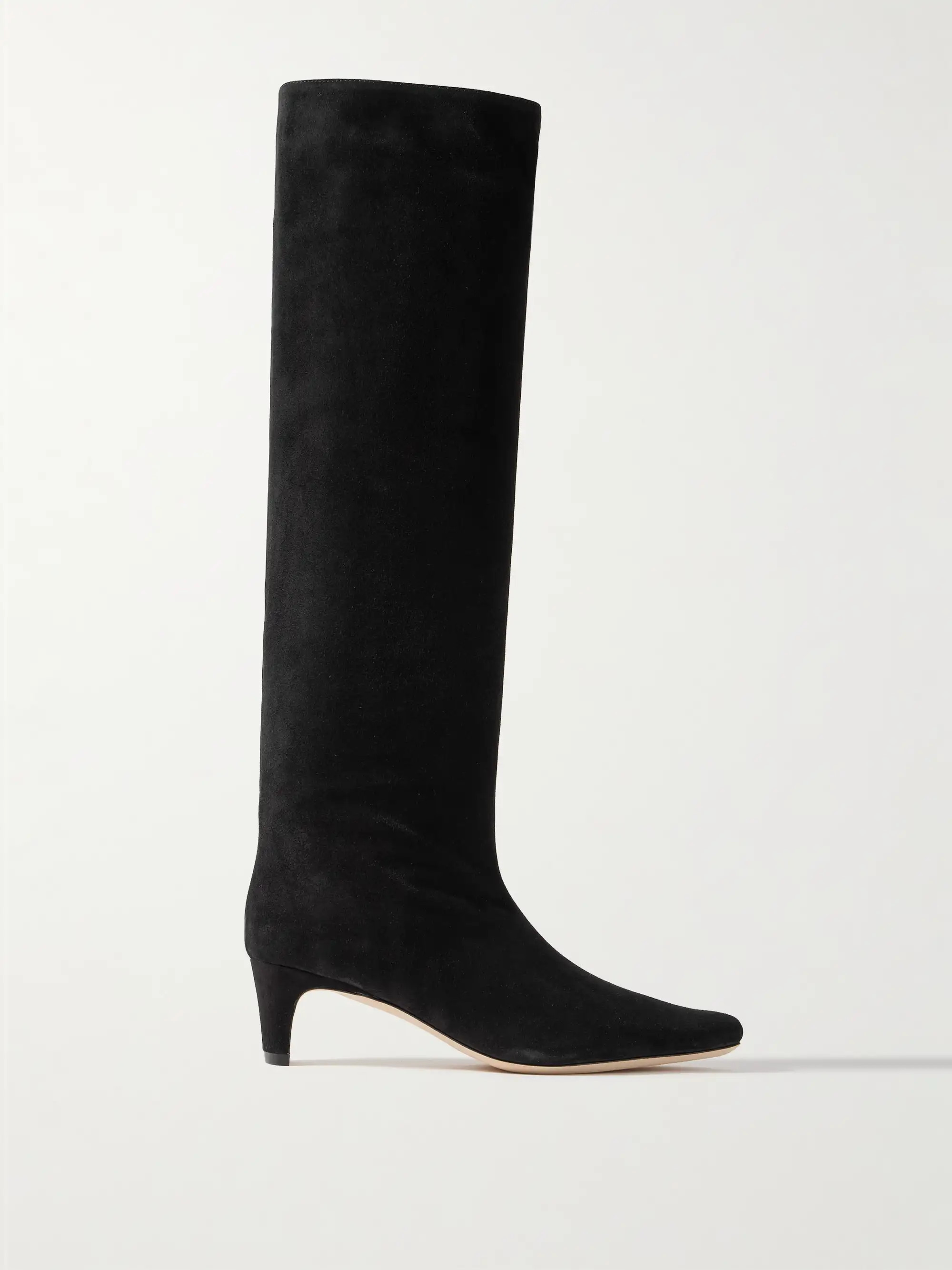 STAUD's 'Wally' knee boots are made from soft suede in a slouchy shape that bunches slightly at t... | NET-A-PORTER (US)