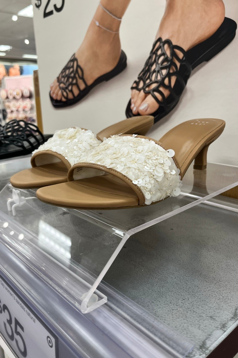 This week @Target for the bride to be - tan heels with sparkly sequins. 

Bachelorette weekend, honeymoon packing, bridal shower, engagement photo shoot, wedding shoes, bride sandals, bridal shoes.

#LTKWedding #LTKSeasonal