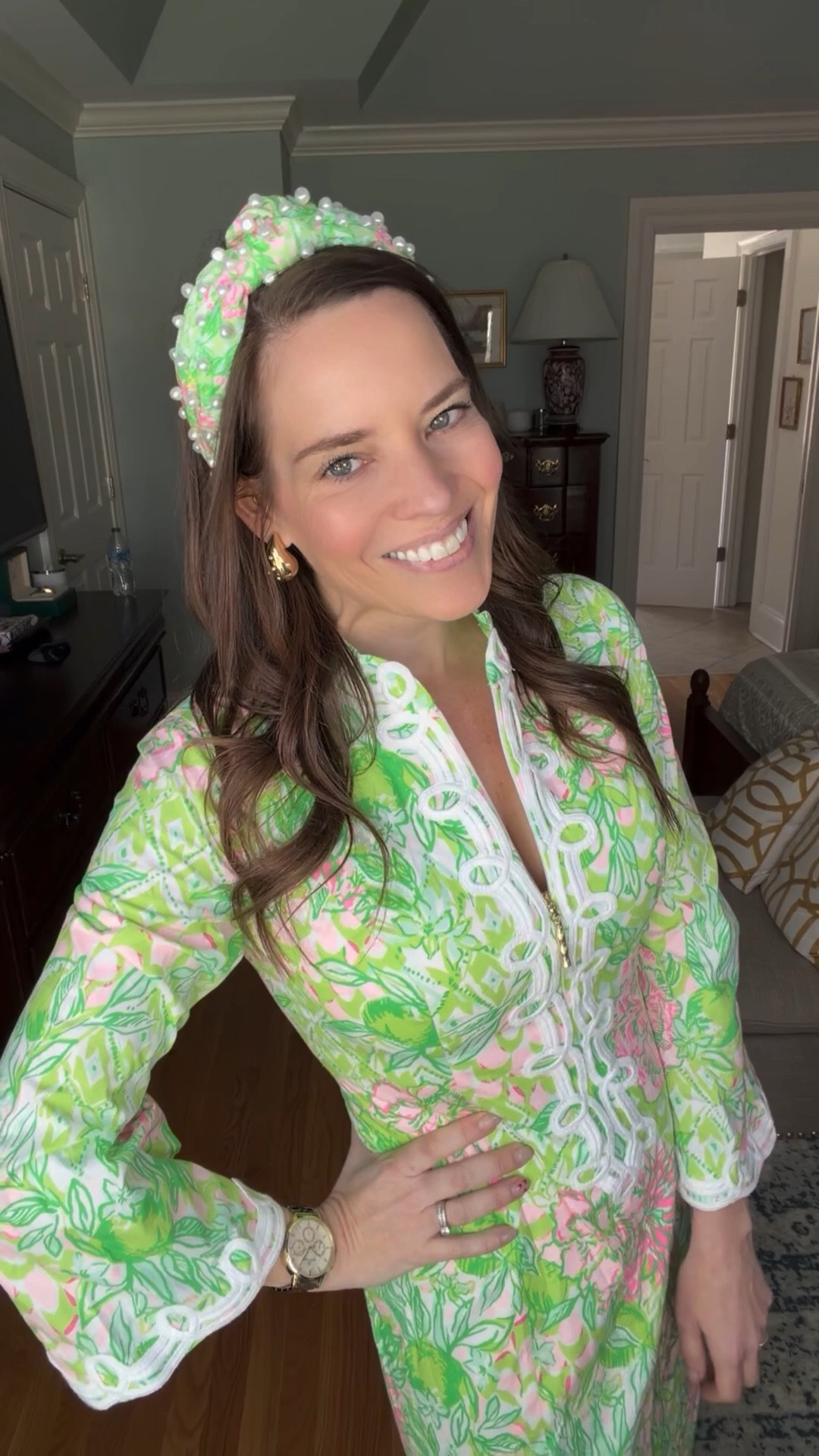 Lilly Pulitzer Green & Pink Maxi Dress Major Sale 🌸💚


This gorgeous Lilly Pulitzer Shealyn 3/4 sleeve stretch maxi is on MAJOR sale from $298 and it’s such a good one 💗💚 The fit is flattering and comfortable with the prettiest lace trim detail down the front and along the hem. The green and pink print is classic Lilly and perfect for spring events, church, showers, Easter, or vacation dinners.

I styled it with white slide sandals and a matching printed headband for an easy, polished look. You can absolutely dress this one up with heels or keep it casual like I did.

Such a timeless Lilly piece at an amazing price — don’t wait on this one 🌷✨

lilly pulitzer dress, lilly pulitzer maxi dress, green and pink dress, spring maxi dress, easter dress, resort wear, palm beach style, preppy spring outfit, sale find, vacation outfit

#LTKootd #LTKOver40 #LTKSaleAlert
