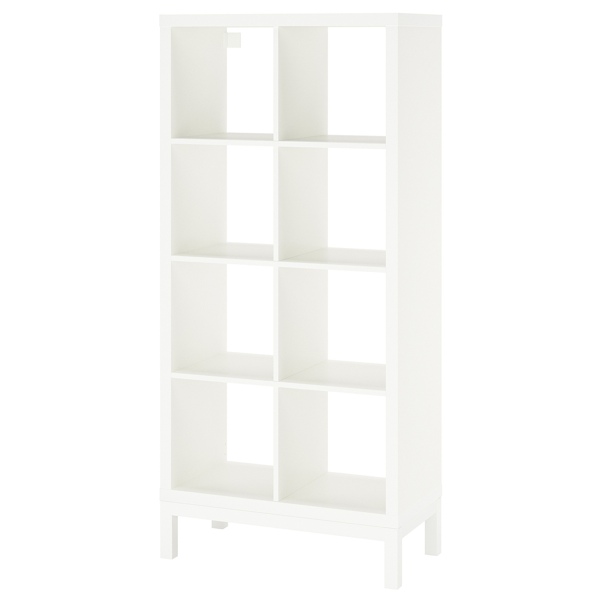 KALLAX Shelving unit with underframe, white/white, 30 3/8x64 5/8 " | IKEA US