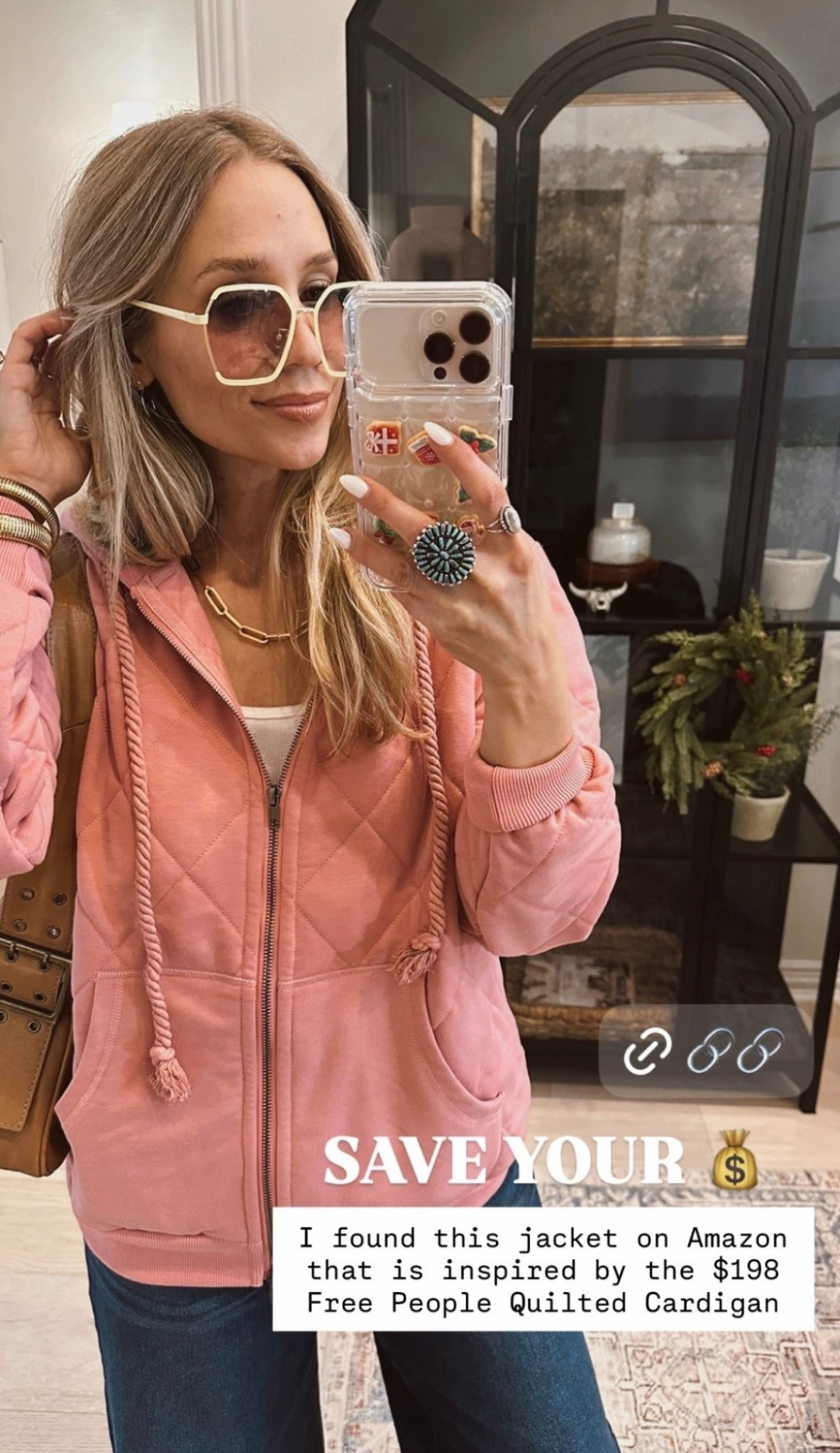 🤍 I found this jacket on Amazon that is inspired by the $198 Free People Quilted Cardigan SAVE YOUR 💰