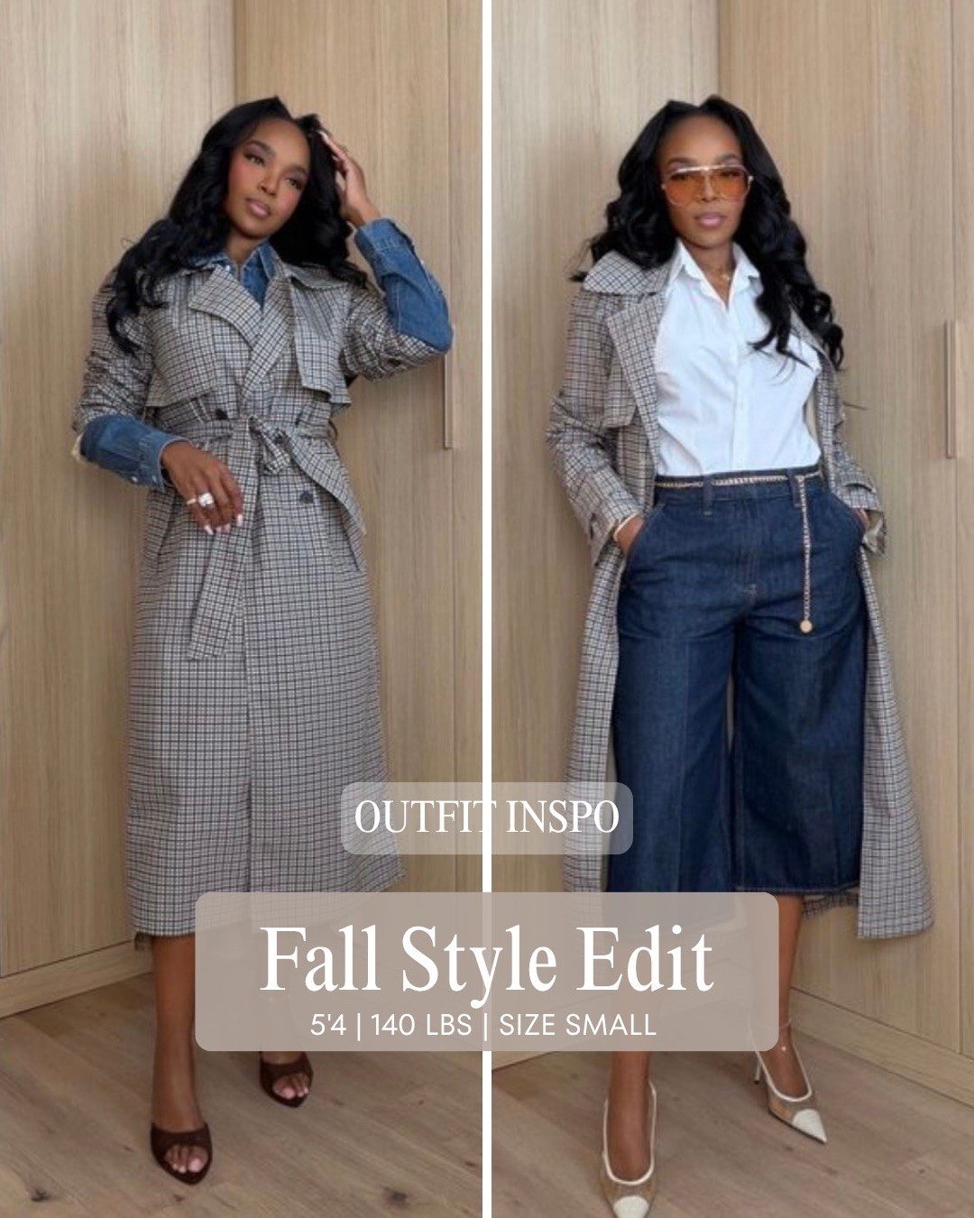 FALL STYLE, TWO WAYS 🤎

One trench, two completely different vibes. Style it layered with denim for an effortless fall look or dress it up with a crisp button-down and tailored denim for a polished moment.

fall outfit ideas, trench coat outfit, fall layering, elevated casual outfit, chic fall style

Wearing: Size Small/4 | 5’4” | 140 lbs | 34D-27-40

📲 Download the FREE LTK app & follow me (@kirasfashionfinds) to shop all my daily finds.

#LTKPetite #LTKFall

#LTKootd #LTKgrwm