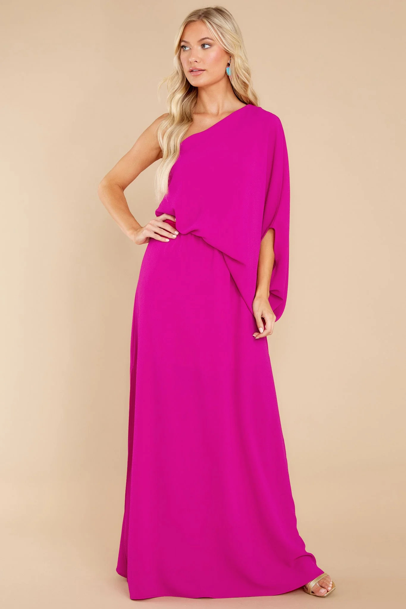 Get Obsessed Fuchsia Maxi Dress | Red Dress 