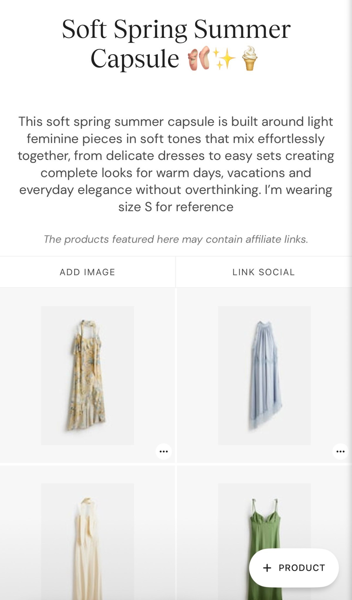 This is the kind of capsule that makes everything easier 

Soft tones, feminine silhouettes and pieces that work perfectly together to create complete outfits without overthinking.

🔎 spring summer capsule, feminine outfits, vacation looks, elegant everyday style, soft neutral outfits

#LTKuk #LTKeurope #LTKstyletip


#LTKootd #LTKSeasonal #LTKgrwm