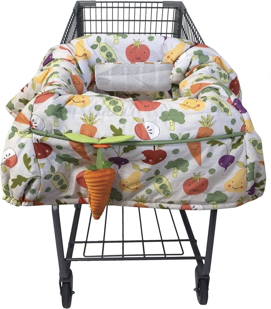 Boppy Shopping Cart and High Chair Cover, Multi-color Farmers Market Veggies, with Changeable Sli... | Amazon (US)