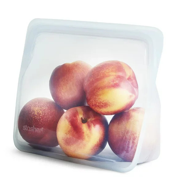 Stasher Stand-Up Mid Bag, Reusable Silicone Bag, Clear | Walmart (US)