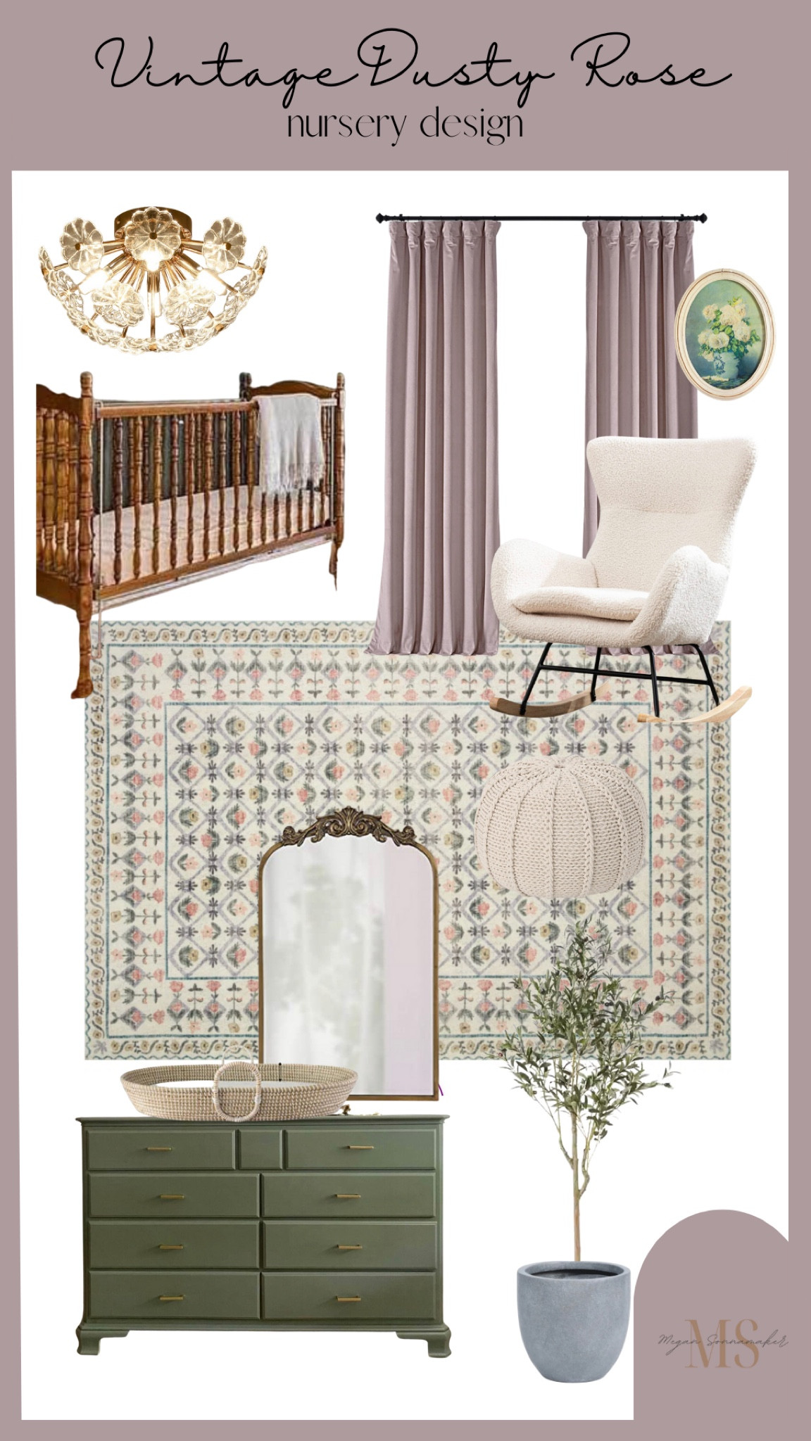 Nursery design with Loloi rug and Facebook marketplace furniture lol 

#LTKhome #LTKbaby