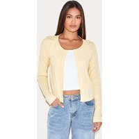 Butter Cream Fine Knit Button Up Cardigan | PrettyLittleThing US