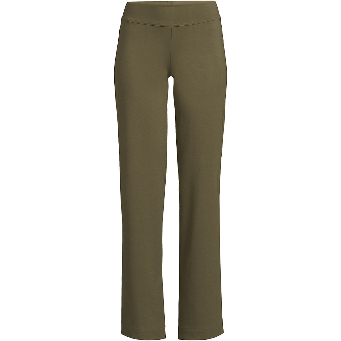 Women's Plus Size Starfish Mid Rise Straight Leg Pants | Lands' End (US)