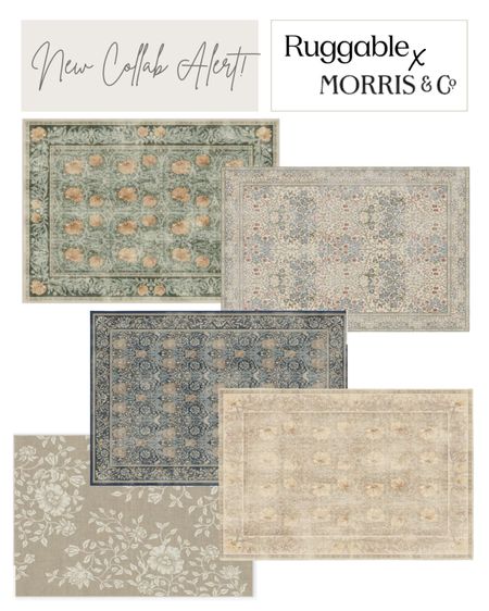 Washable rugs. My picks from the Ruggable x Morris & Co collab 

#LTKhome #LTKstyletip #LTKFind