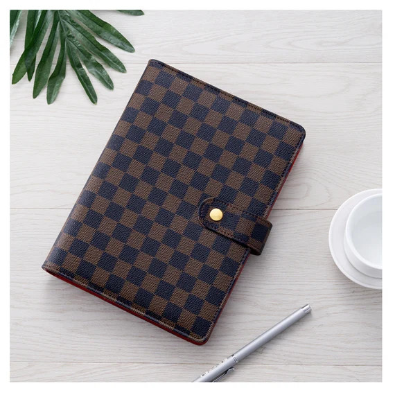 Handmade Luxury A5 Size Checkered & Black Quilted Agenda - Etsy | Etsy (US)