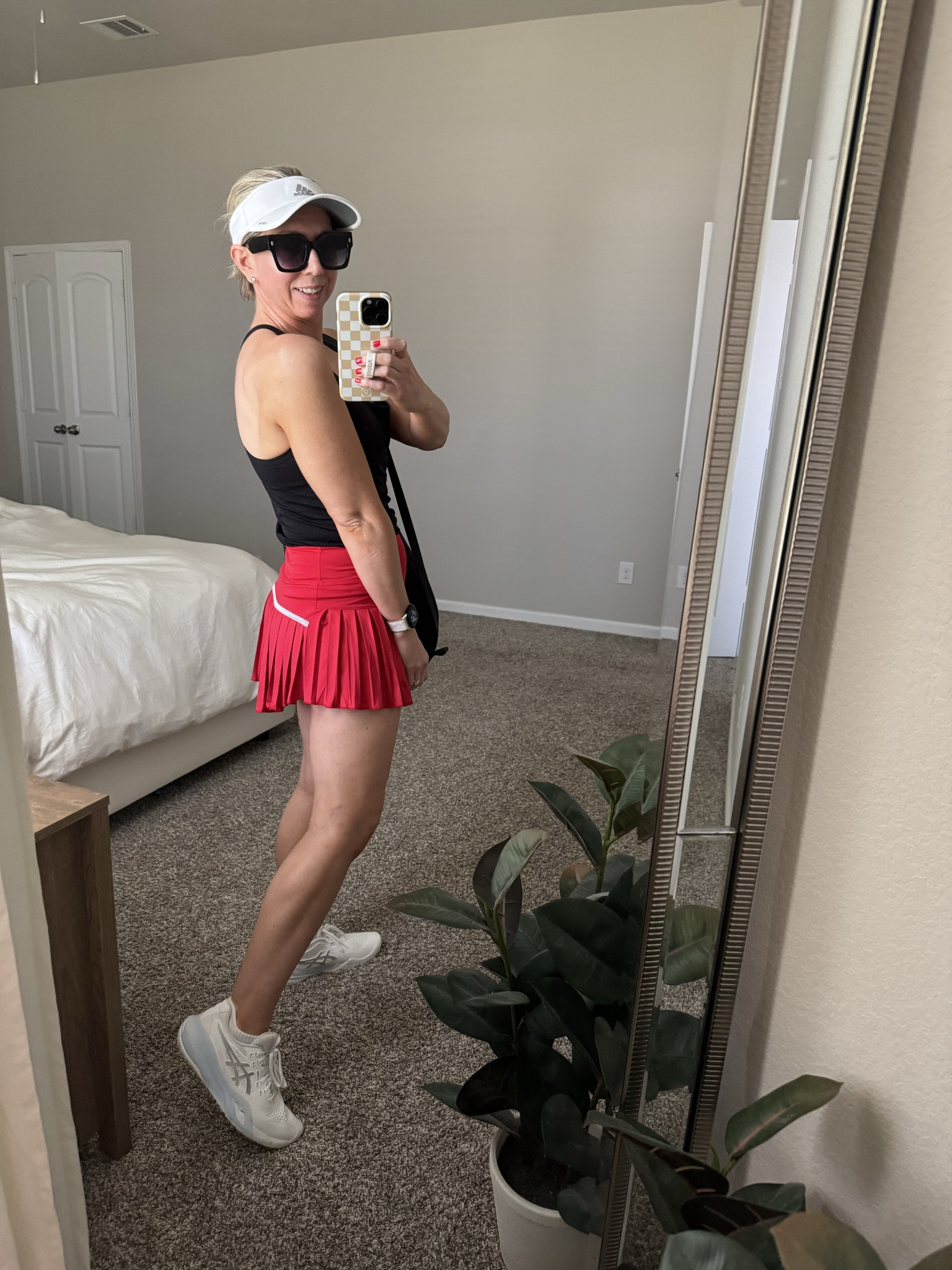 Tennis outfit / athletic outfit 

Skirt size XS - true to size - stretchy and comfortable with built in shorts - love the way the pleats lay too

Tennis sneakers sized up 1/2 size 

Tank top size small true to size - I have in multiple colors 

Adjustable adidas visor - also have in black 

Tennis outfit - workout outfit - Amazon workout clothes - tennis skirt - tank top size small- white sneakers #ltkfindsunder50 #ltksalealert #ltku #ltkfindsunder100 #ltkbeauty

#LTKOver40 #LTKPetite #LTKActive #LTKActive #LTKPetite #LTKOver40