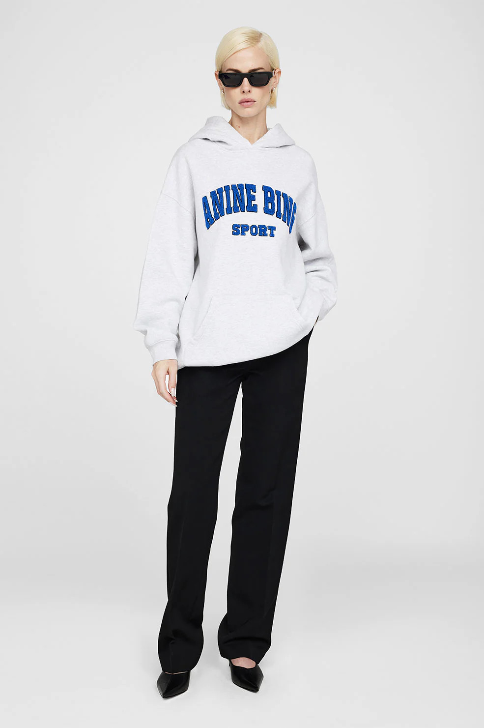 ANINE BING Tyler Hoodie in Heather Grey | Anine Bing