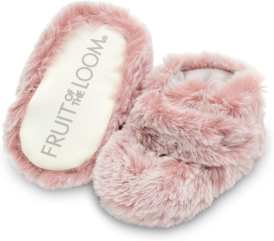 Fruit of the Loom Cozy Thermal Wrap Booties with Non-Skids for Baby Girls, Boys, Unisex | Amazon (US)