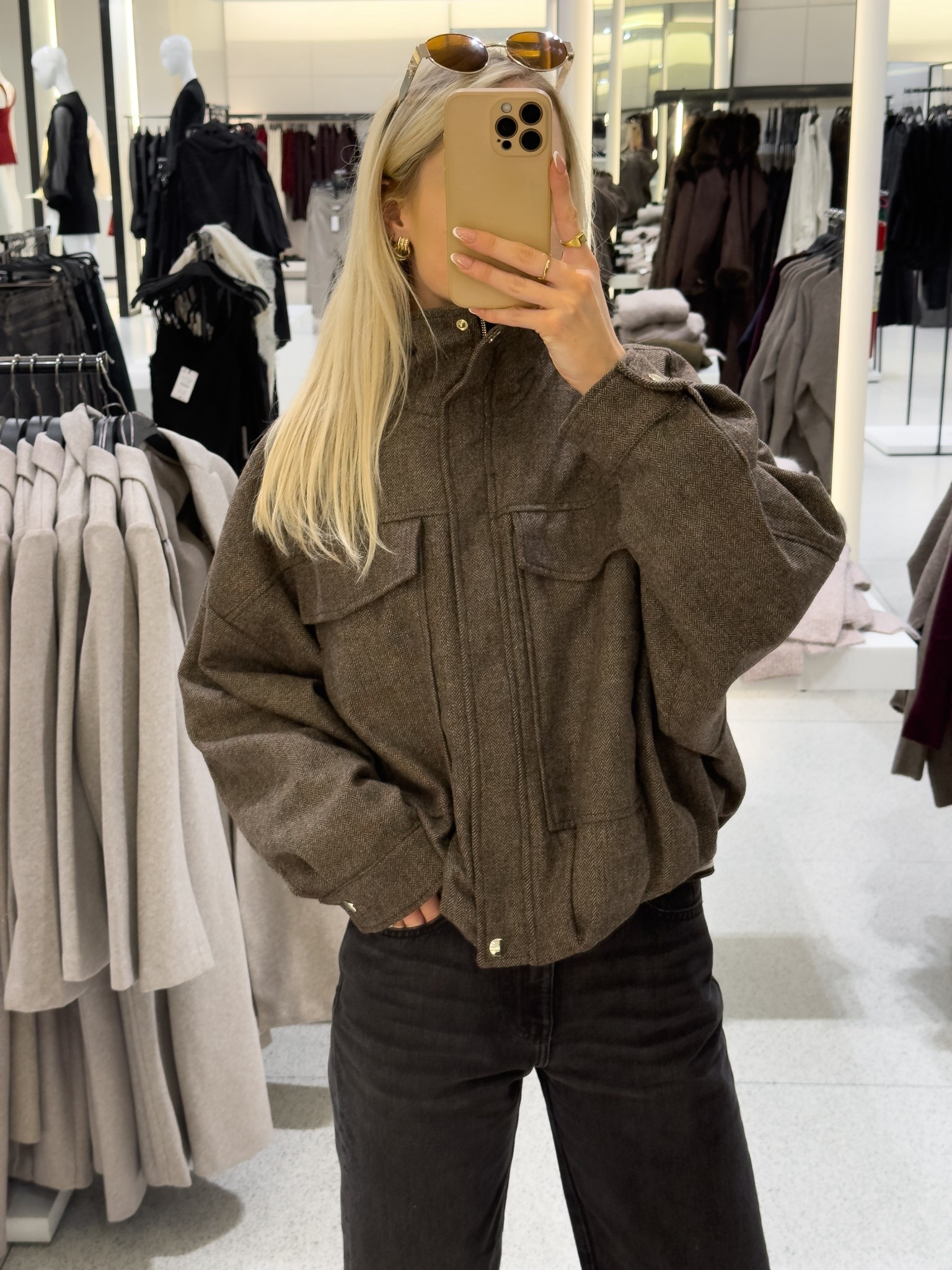 Love this Zara bomber jacket!! 🤎 

#LTKautumn #LTKuk