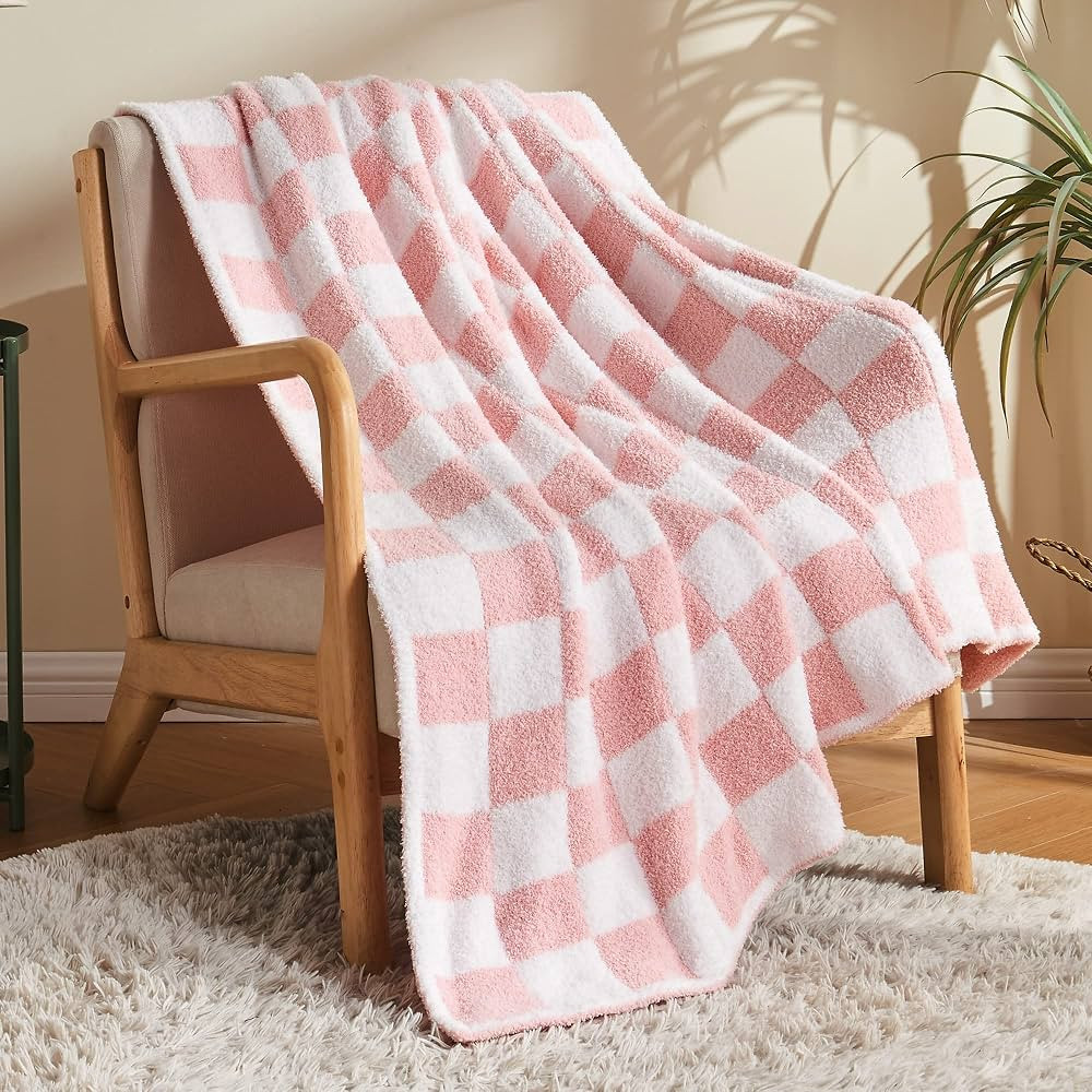 Villcr Fuzzy Checkered Blanket, Throw Blanket for Couch Bed Sofa Travel Camping,Soft Plaid Decora... | Amazon (CA)