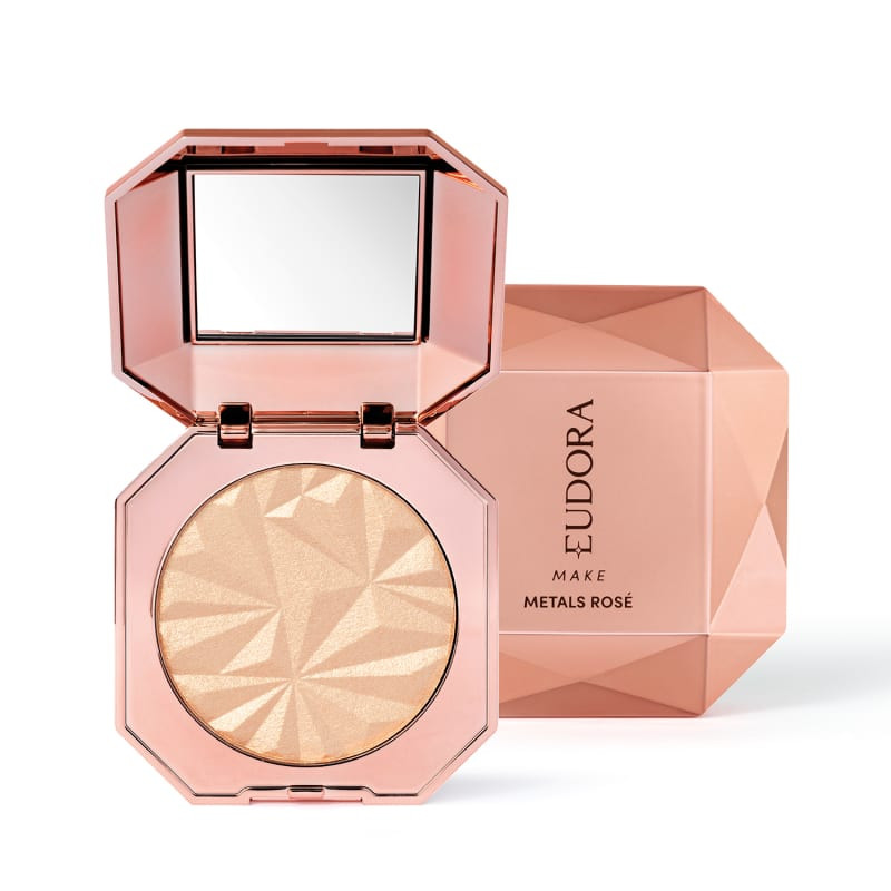 Iluminador Compacto Metals Rosé Eudora Make 5g | Eudora (BR)