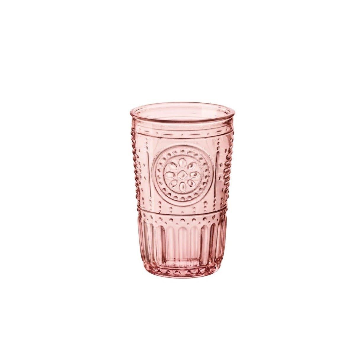 Bormioli Rocco Romantic Set Of 4 Tumbler Glasses, 11.5 Oz. Colored Crystal Glass, Cotton Candy Pi... | Amazon (US)