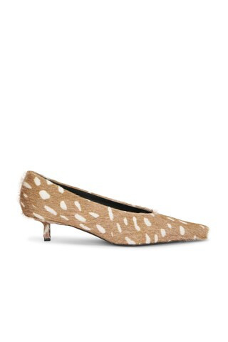 Loulou de Saison Eko Kitten Heel Pump in Brown | FWRD 
