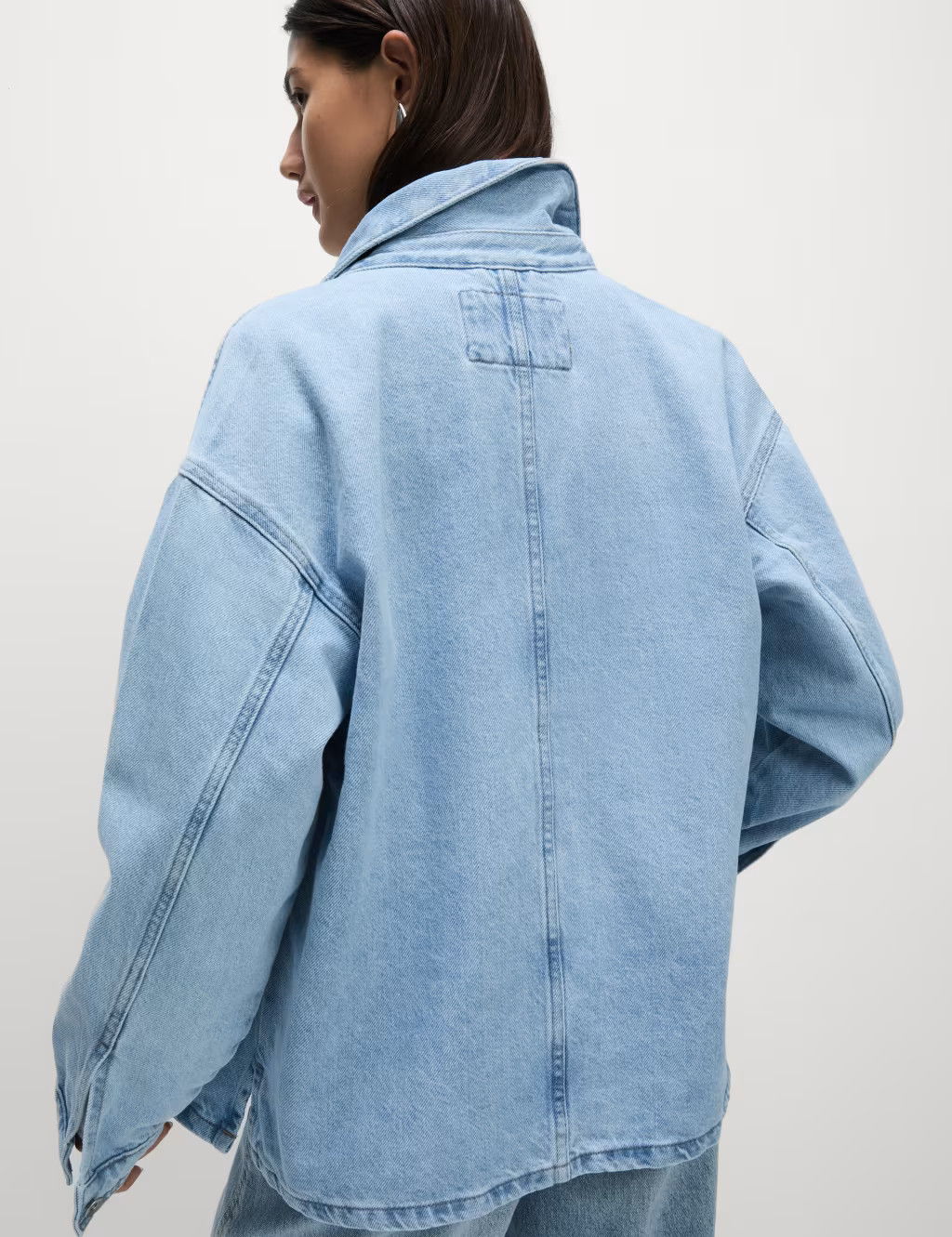 Pure Cotton Denim Relaxed Shacket | Marks & Spencer (UK)