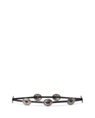 Leather Concha Skinny Belt | Bloomingdale's (US)
