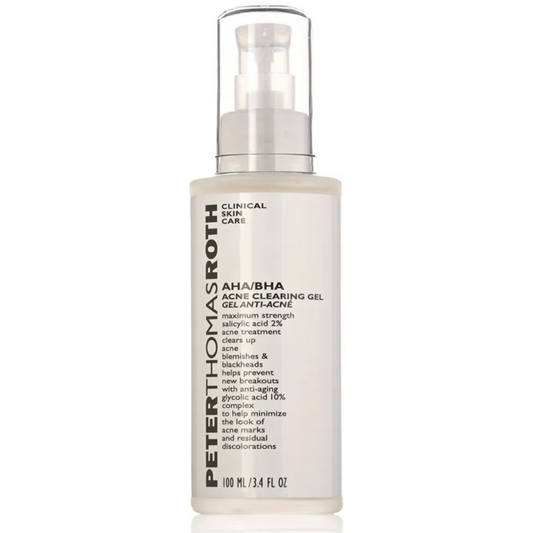 ($54 Value) Peter Thomas Roth AHA/BHA Acne Treatment Clearing Gel, 3.4 Oz | Walmart (US)