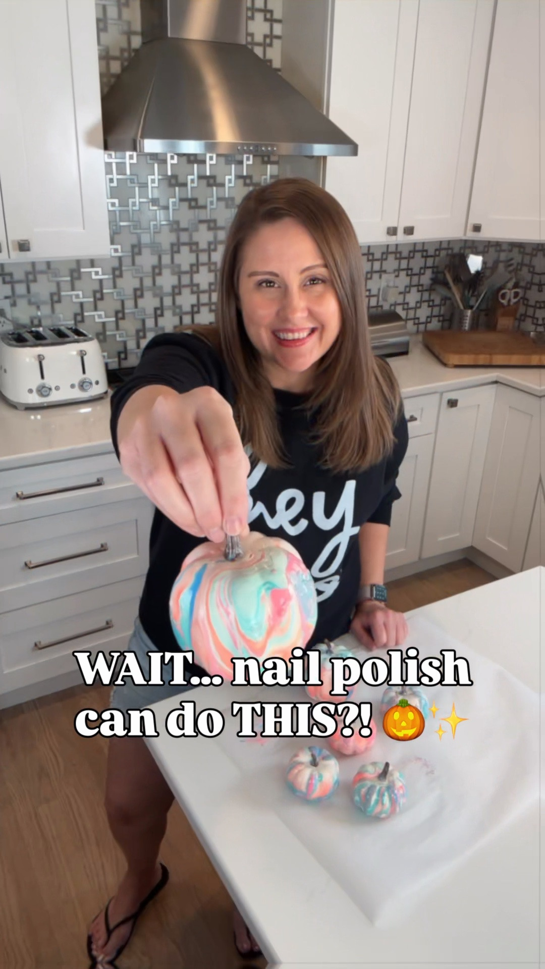 🎃✨ The easiest way to give plain pumpkins a gorgeous marbled makeover! All you need is nail polish + water to create this fun dip-dye effect — and every pumpkin turns out completely unique. 💅🍂

Such a simple fall DIY for mantels, tables, shelves, or Halloween decor!

🛒 Linking similar mini pumpkins + supplies so you can recreate the look!

#LTKFall #LTKDIY #PumpkinDIY #FallCrafts #FallDecor #LTKFamily

#LTKSeasonal #LTKHome