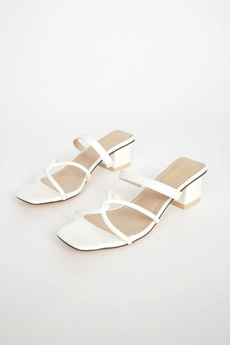 Leylia White High Heel Sandals | Lulus