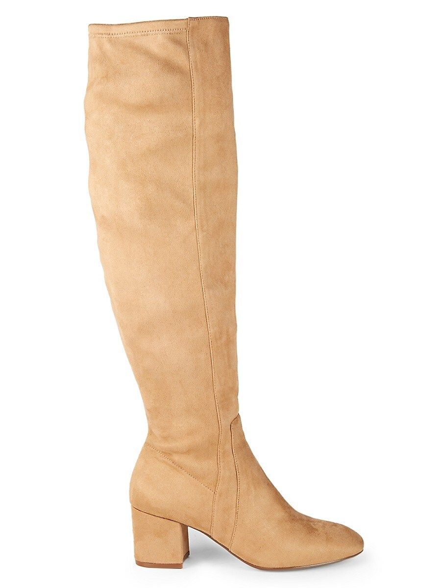 Saks Fifth Avenue Women's Suede Over-The-Knee Boots - Tan - Size 5 | Saks Fifth Avenue OFF 5TH