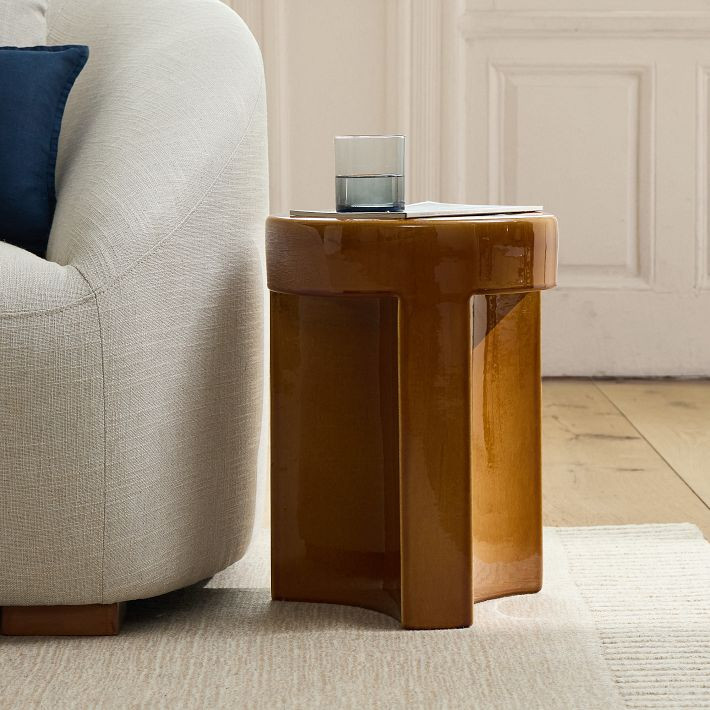Essie Ceramic Indoor/Outdoor Side Table (13") | West Elm (US)