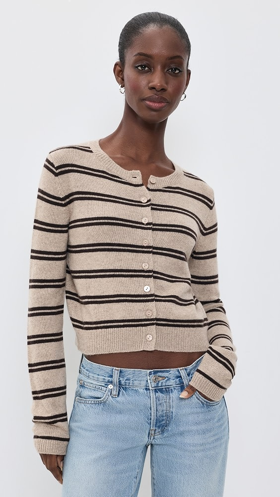 Clara Cashmere Crew Cardigan | Shopbop