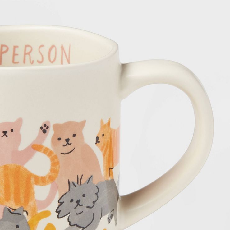 16oz Stoneware 'Cat Person' Drinkware Mug - Opalhouse™ | Target