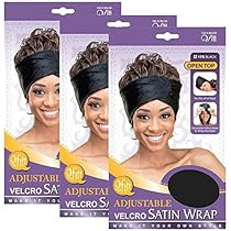 (3 Pack) Qfitt – Adjustable Velcro Satin Open Wrap #175 | Amazon (US)