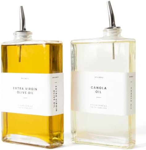 Molimoli Olive Oil Dispenser Bottle for Kitchen, Automatic Pourer, Glass Thin Bottle Dispenser fo... | Amazon (US)