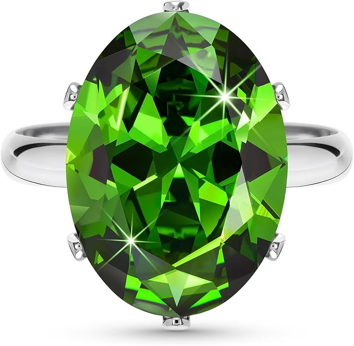 Linawe Cubic Zirconia Imitation Diamond Moissanite Rings for Women, 14K Gold/Rose Gold/Silver Adj... | Amazon (US)