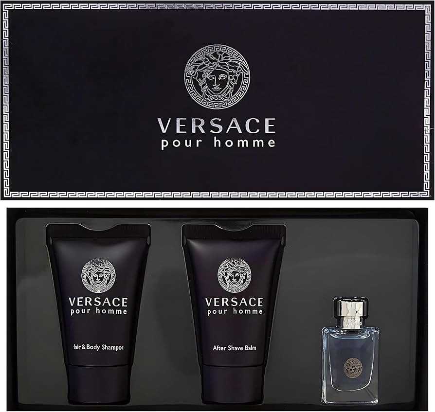 Versace Pour Homme for Men, 3 Piece Mini Gift Set | Amazon (US)
