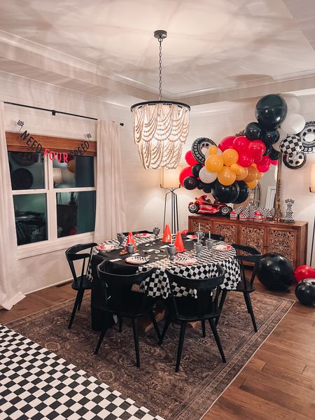 Banks Need Four Speed birthday party decor all from Amazon! 