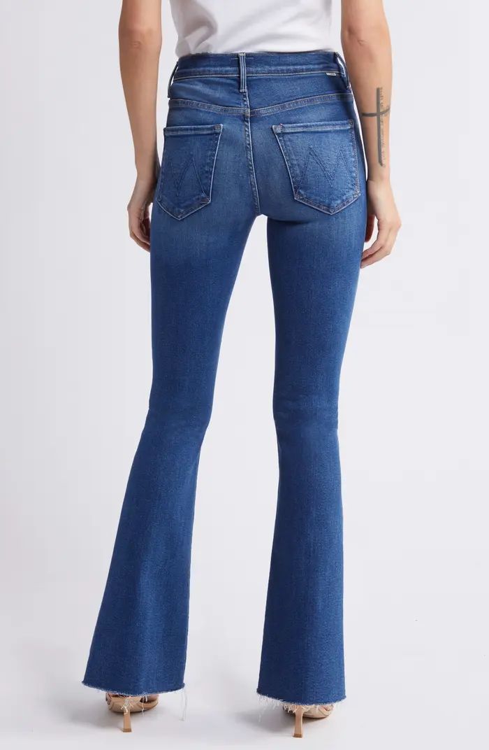 MOTHER High Waist Fray Hem Flare Leg Jeans | Nordstrom | Nordstrom