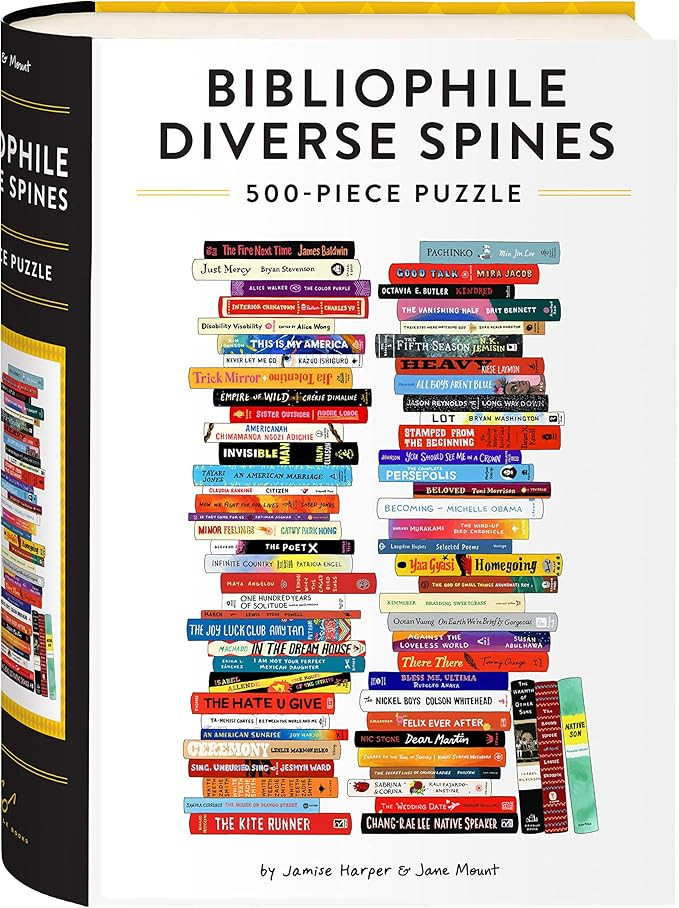 Bibliophile Diverse Spines 500-Piece Puzzle | Amazon (US)