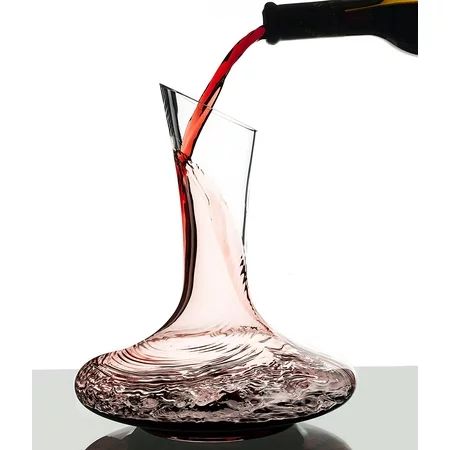 Eravino Wine Decanter, 100% Mouth Blown Crystal Glass - Will Make a Nice Wine Gift, Wine Aerator or  | Walmart (US)