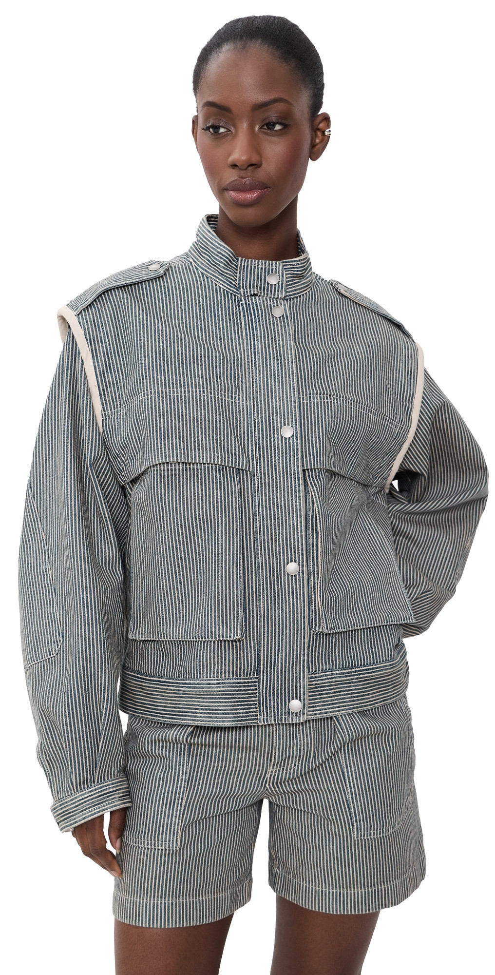 Isabel Marant Étoile Edany Jacket Blue/White 38 | Shopbop