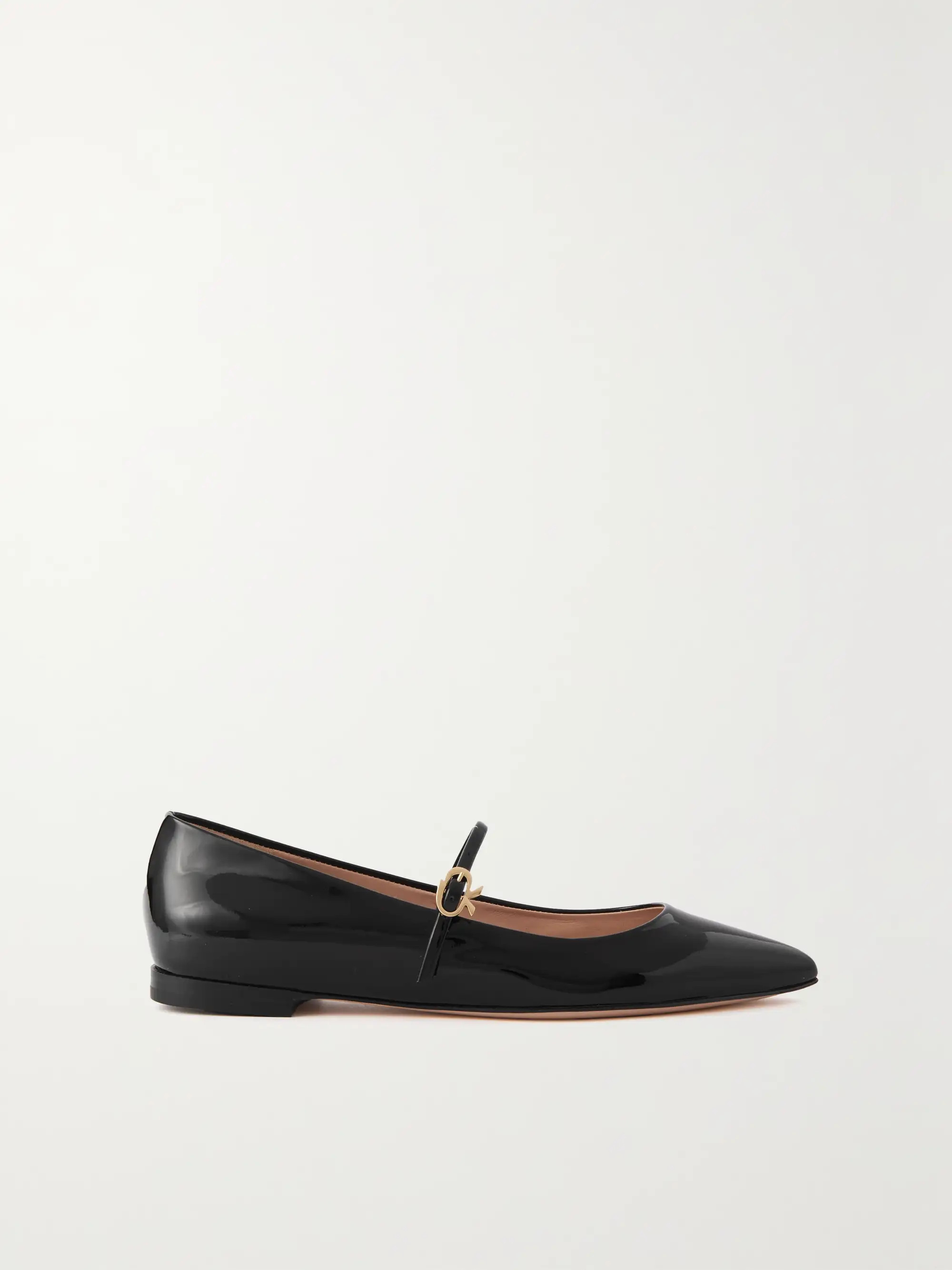 Vernice patent-leather Mary Jane point-toe flats | NET-A-PORTER APAC