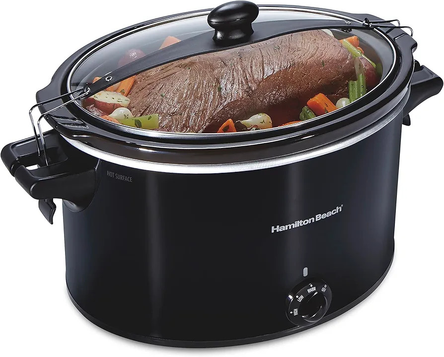 Hamilton Beach Slow Cooker, Extra Large 10 Quart, Stay or Go Portable With Lid Lock, Dishwasher S... | Amazon (US)