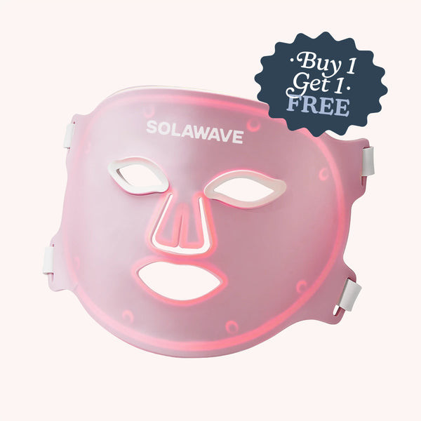Wrinkle Retreat Pro LED Face Mask with Red, Infrared, Deep Red, and Amber Light Therapy | Solawave